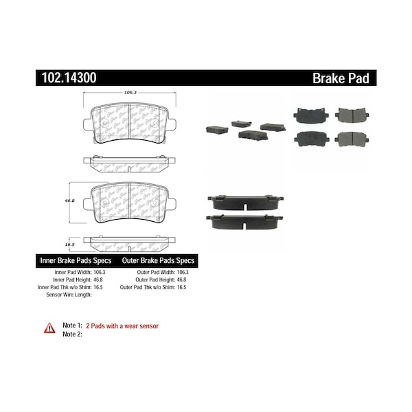 METALLIC BRAKE PAD W/SHIMS